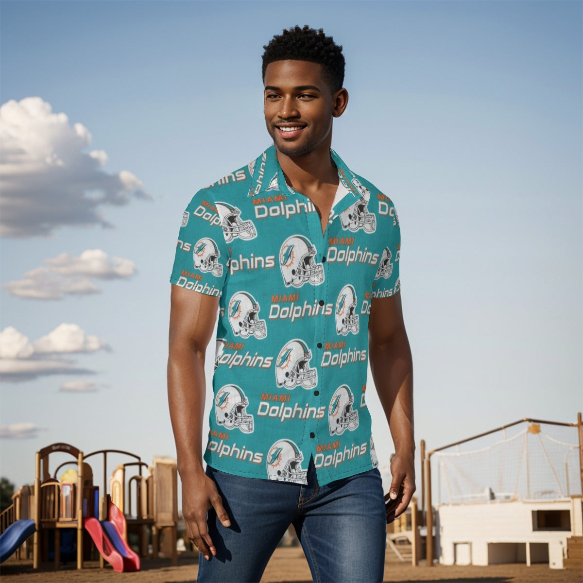 Miami Football Game Day All-Over Print Men's Shirt