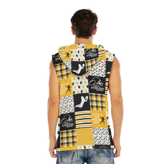 All-Over Print Men’s Sleeveless Pullover Hoodie