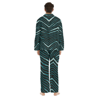 Philadelphia Football Game Day All-Over Print Men's Lapel Pajama Set