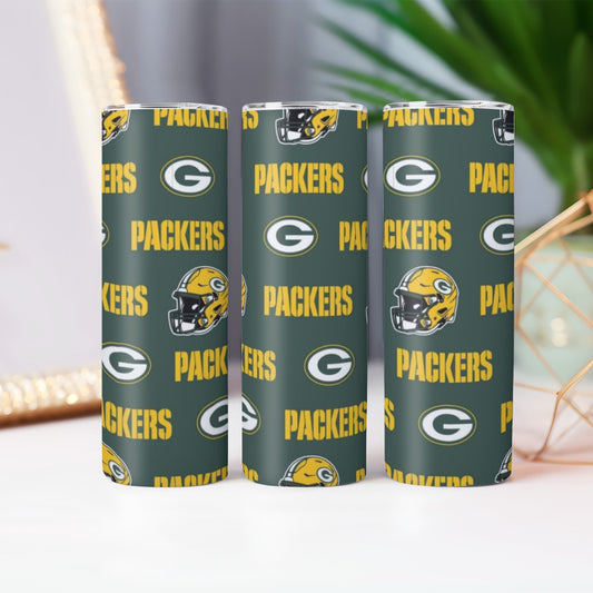Green Bay Football Game Day Custom 20OZ Straight Cup With Sliding Lid For The USA