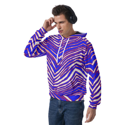 Buffalo Bills Zubaz Men's Raglan Pullover Hoodie