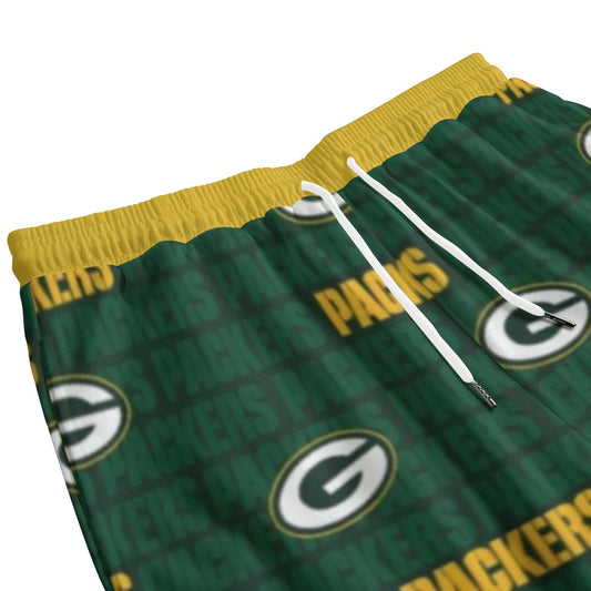 Green Bay Football Game Day All-Over Print Men's Sweatpants With Waistband