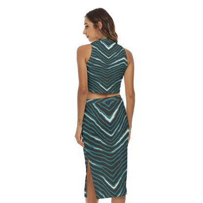 Philadelphia Football Game Day All-Over Print Women's Tank Top & Split High Skirt Set