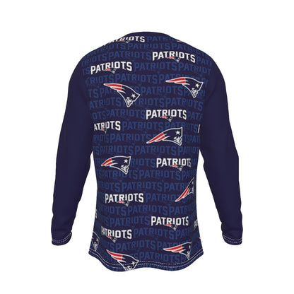 New England Football Game Day All-Over Print Men's Long Sleeve T-Shirt