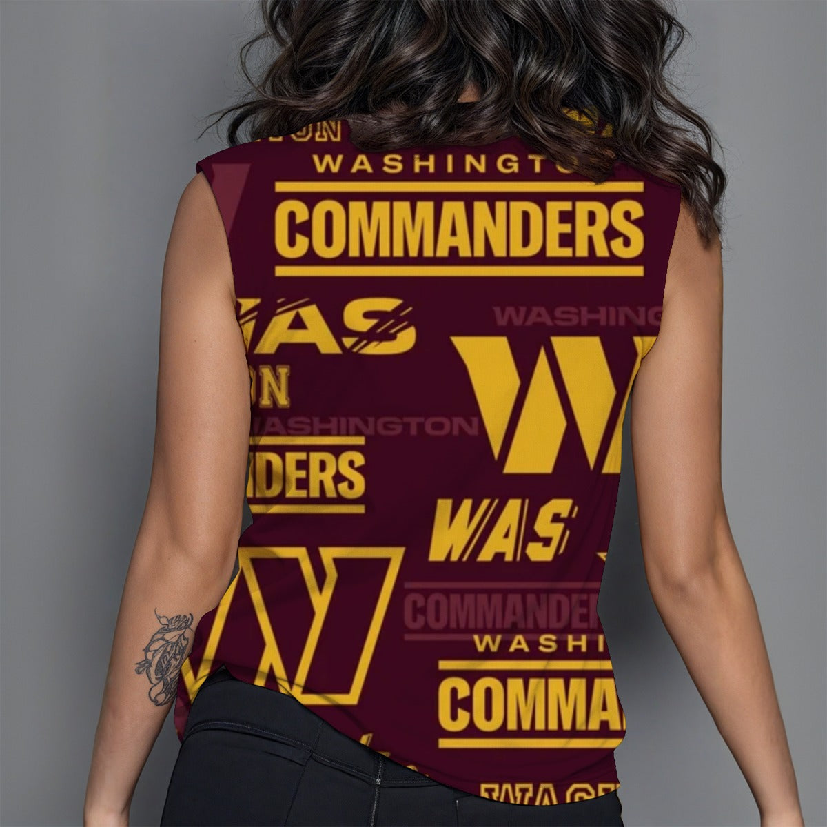Washington Commanders Women's Round Sleeveless T-Shirt