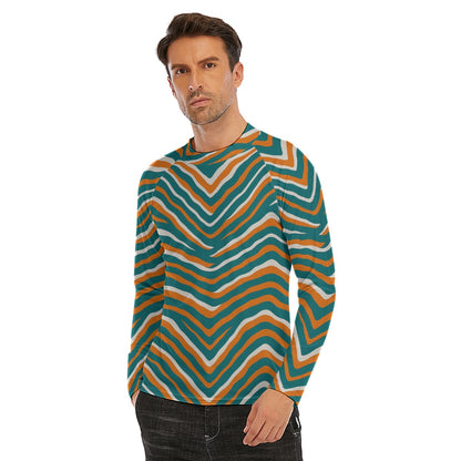 Miami Football Game Day All-Over Print Men's Long Sleeve Tight surf clothing