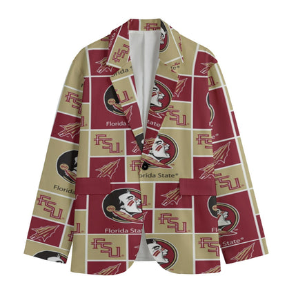 Florida State - Seminoles Game day Flat Lapel Collar Blazer