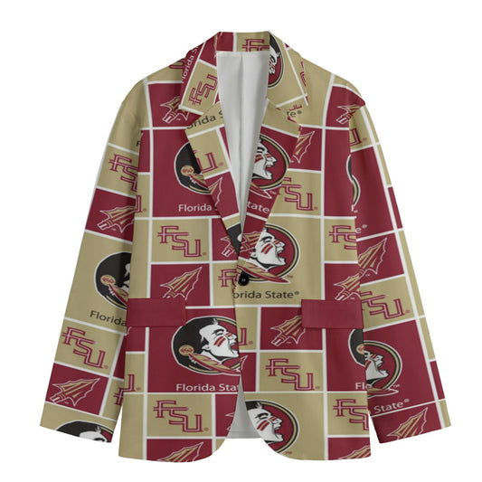 Florida State - Seminoles Game day Flat Lapel Collar Blazer