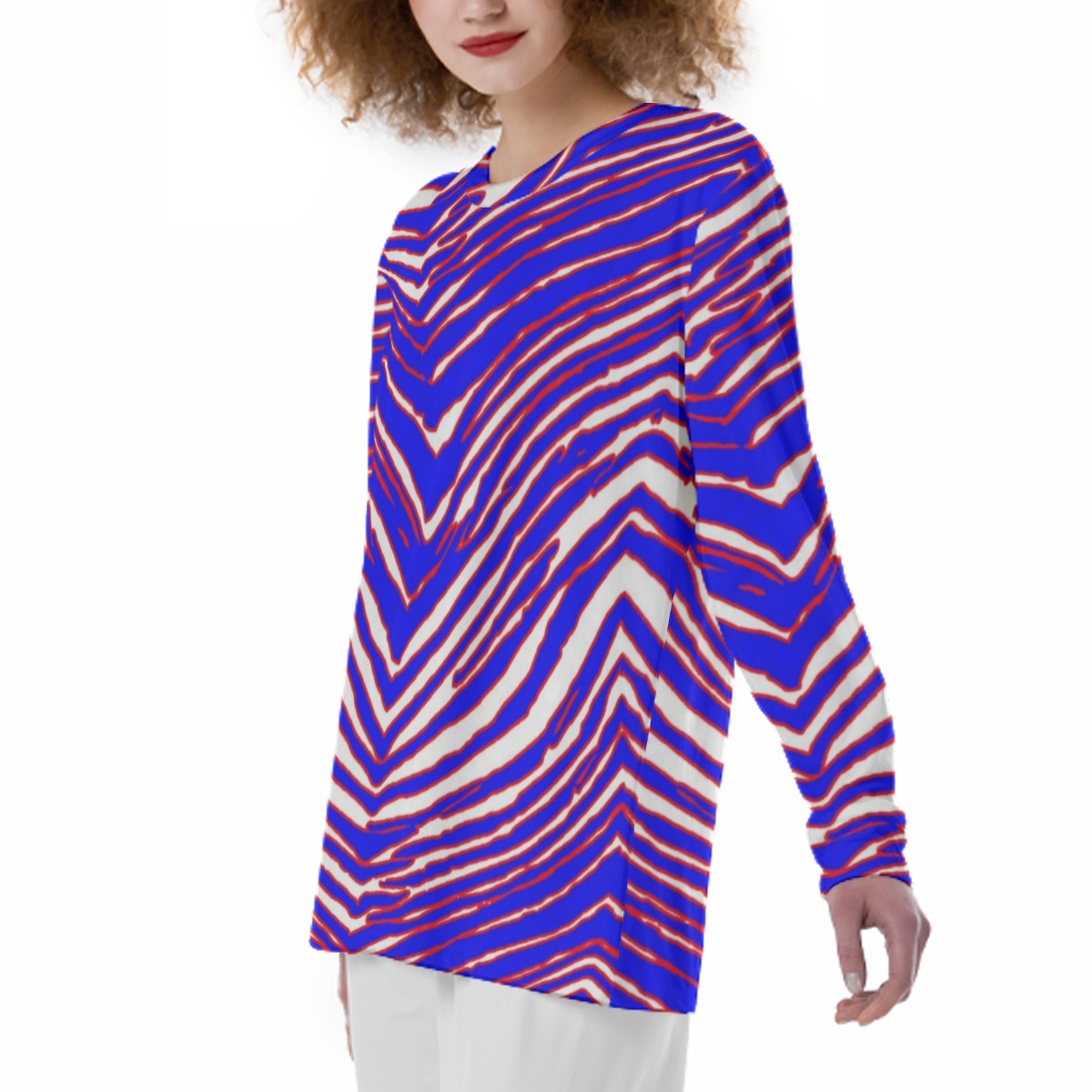 Buffalo Bills Zubaz Women'S Pajama T-shirt|180GSM