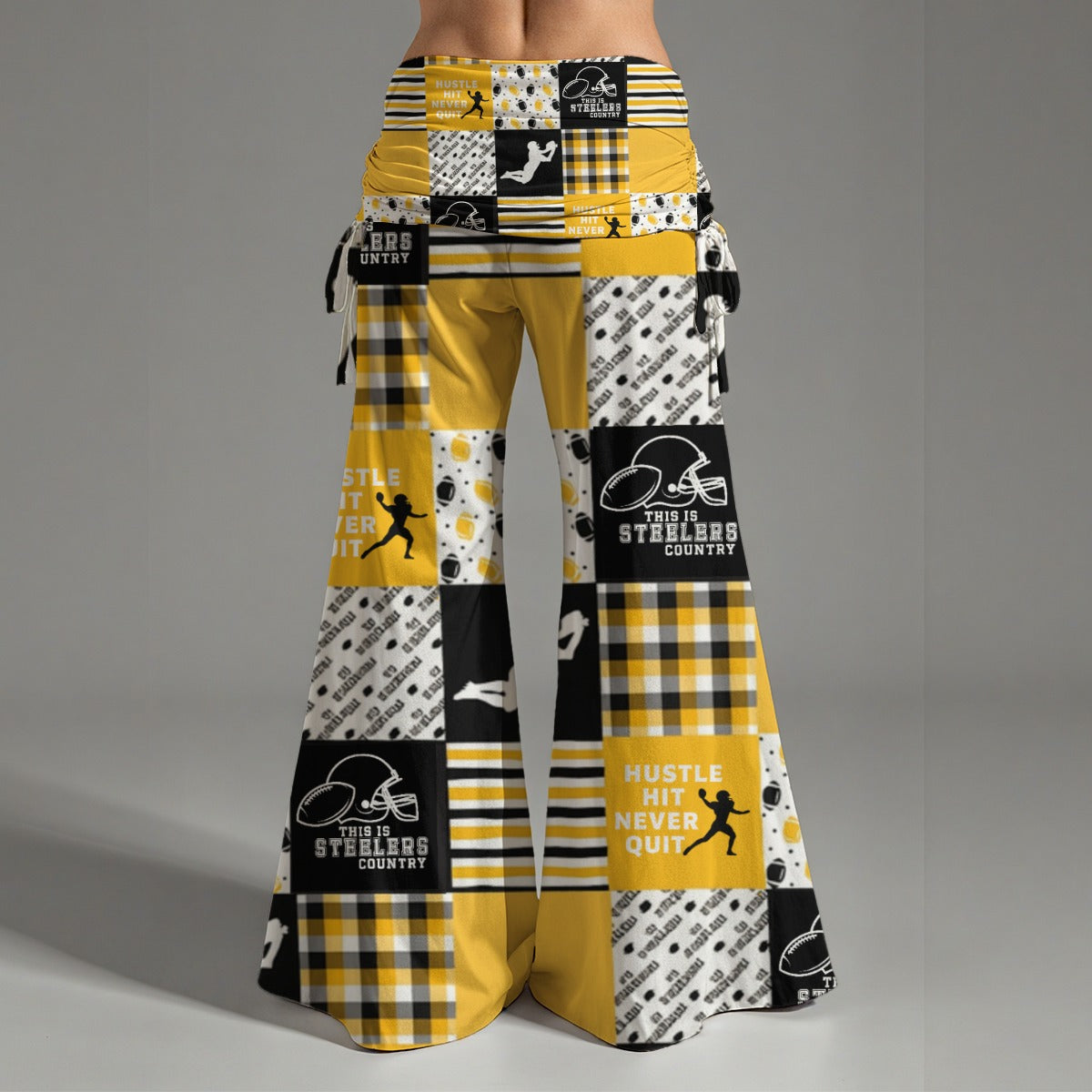 All-Over Print Women's High Waist Wide Leg Pants