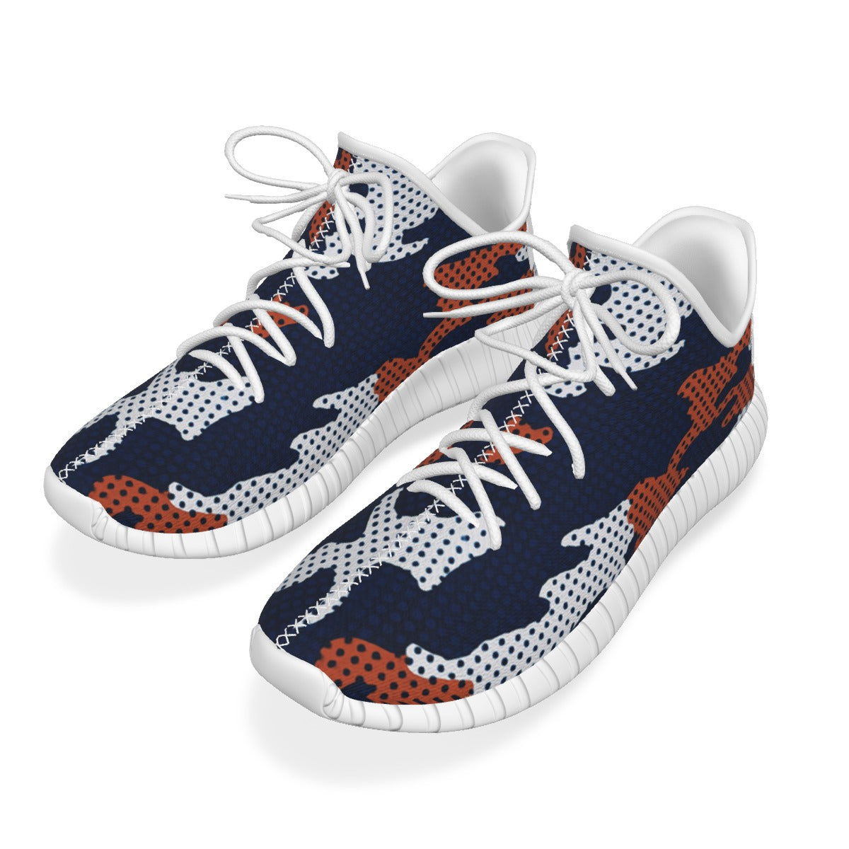 Urban Legend Auburn Tigers Navy Orange White Camo Coconut Sneakers