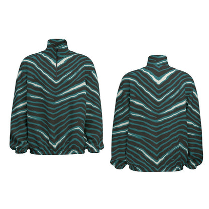 Philadelphia Football Game Day All-Over Print Unisex Turtleneck Zippered Sweatshirt