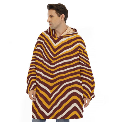 Washington Commanders Unisex Sherpa Fleece Hoodie Blanket