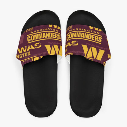 Washington Commanders Men's Velcro Slippers