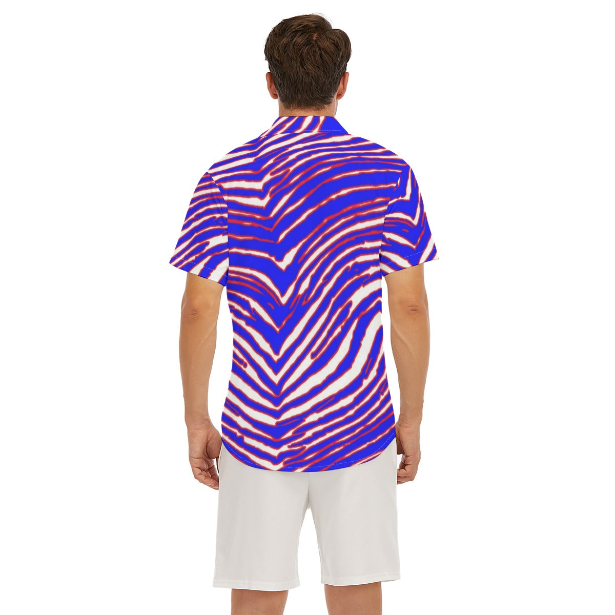 Buffalo Bills Zubaz Men's Deep V-neck Short Sleeve T-shirt