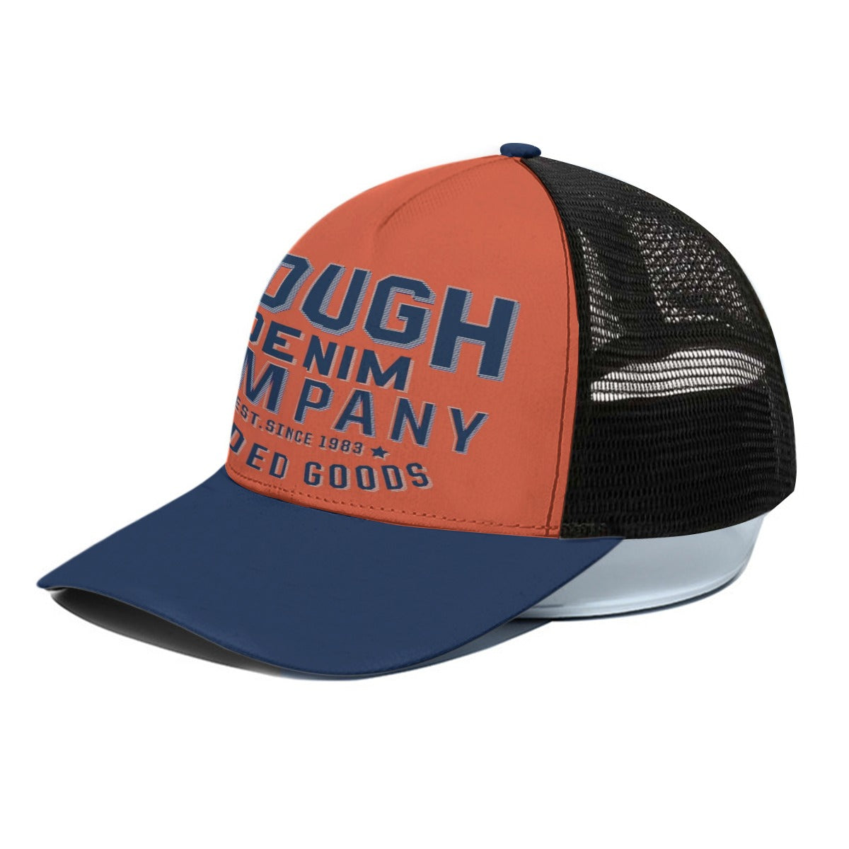 Rough Denim Company Trucker Hat – Vintage Industrial Streetwear Style