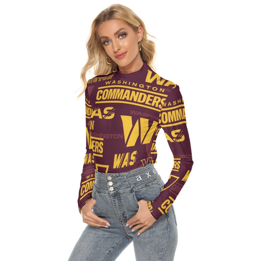 Washington Commanders Women's Stretchable Turtleneck Top