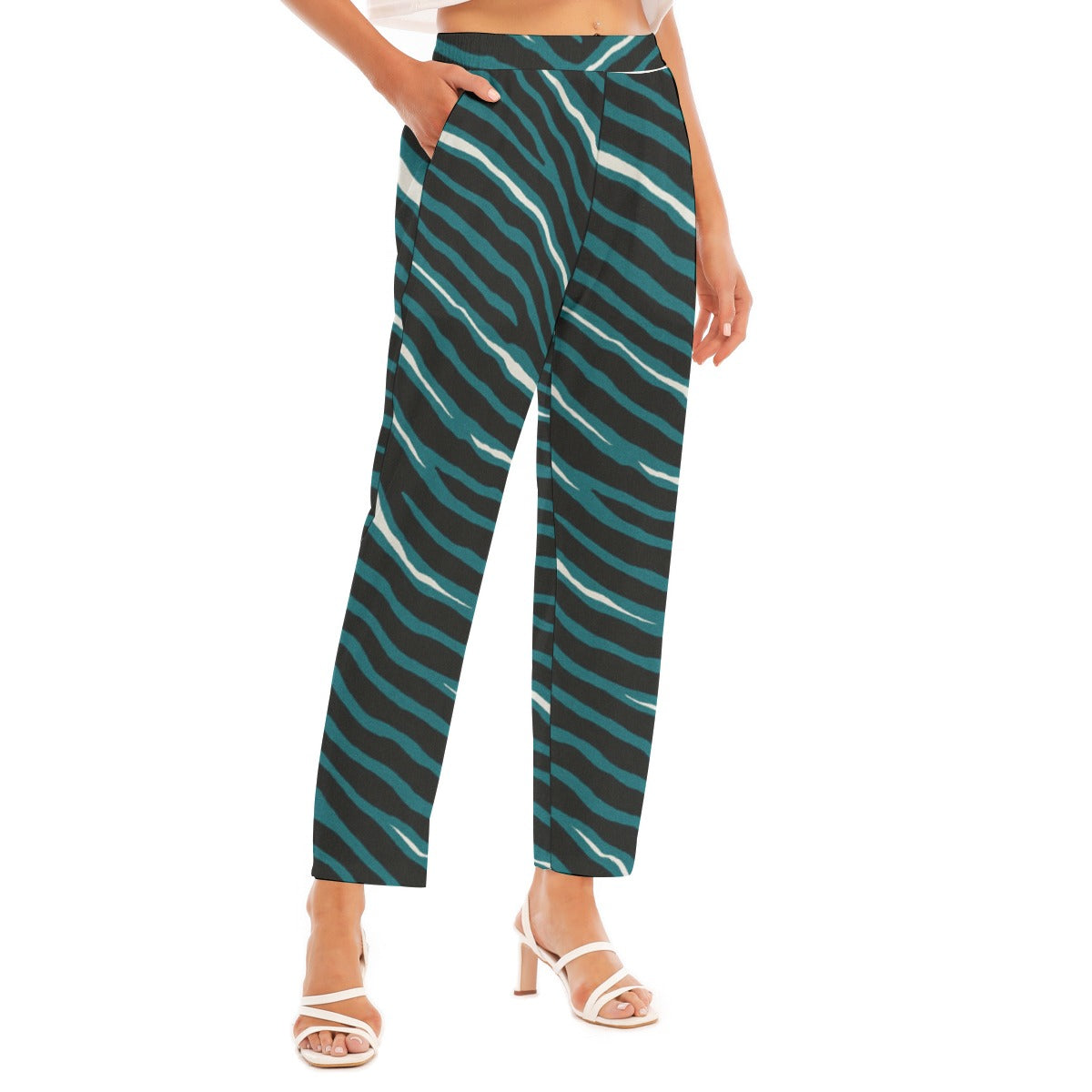Philadelphia Football Game Day All-Over Print Women's Loose Straight-leg Pants