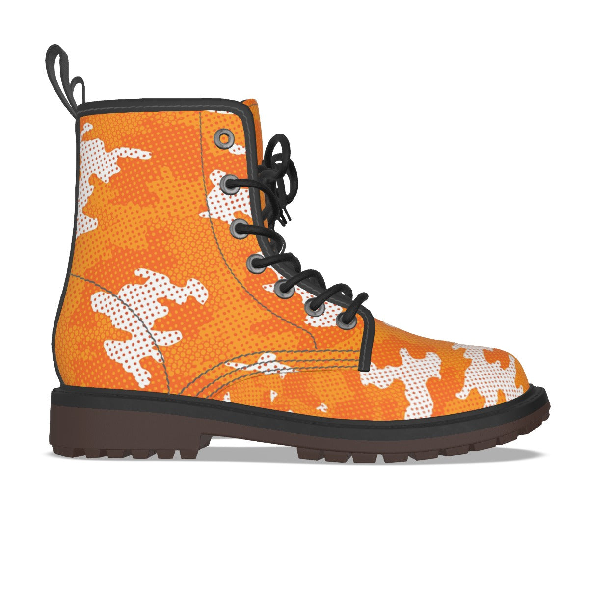 Urban Legend Tennessee Orange and White Camo Martin Short Boots – Volunteers-Inspired Streetwear for