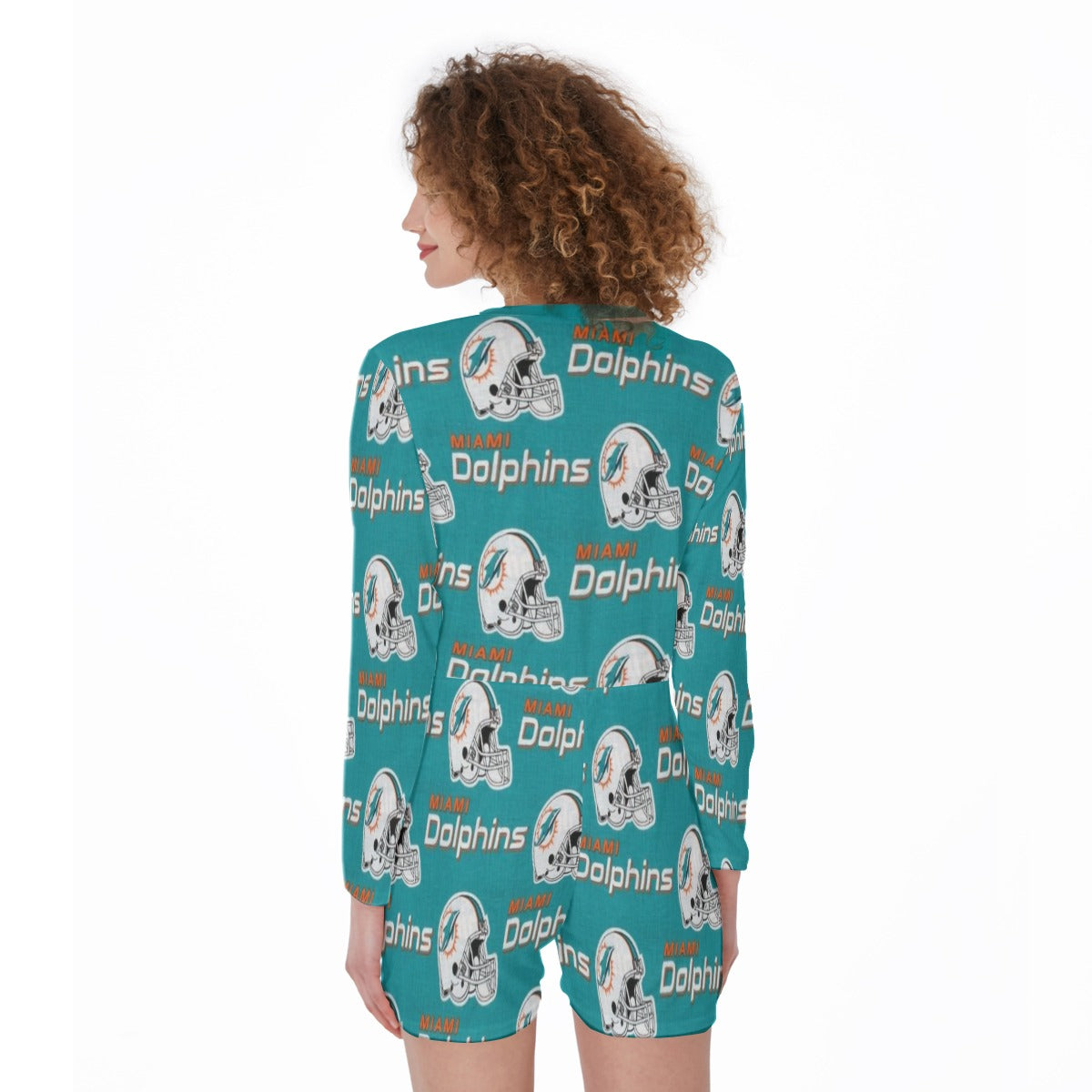 Miami Football Game Day All-Over Print One-Piece Women's Pajamas