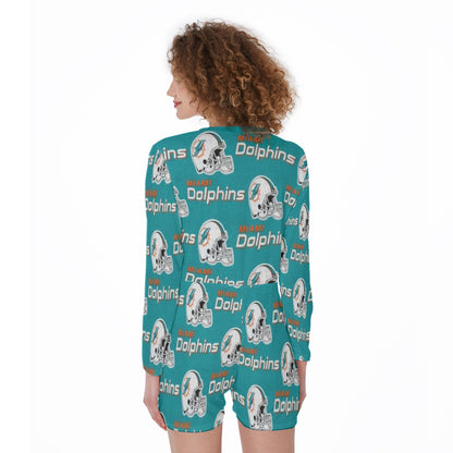 Miami Football Game Day All-Over Print One-Piece Women's Pajamas