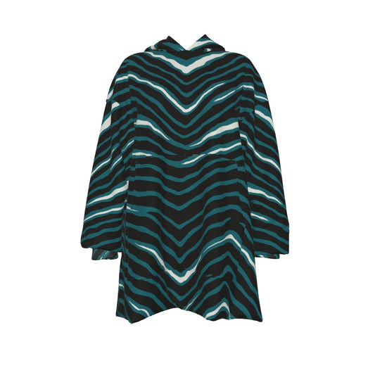 Philadelphia Football Game Day All-Over Print Women's Sherpa Fleece Hoodie Blanket