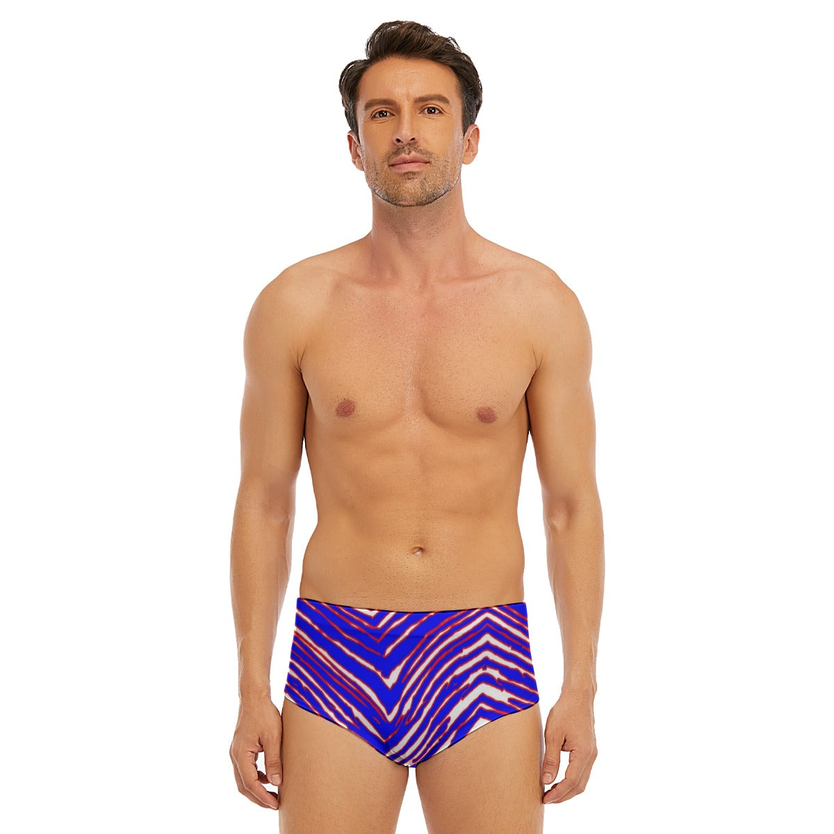 Buffalo Bills Zubaz Men's Triangle Swim Trunks