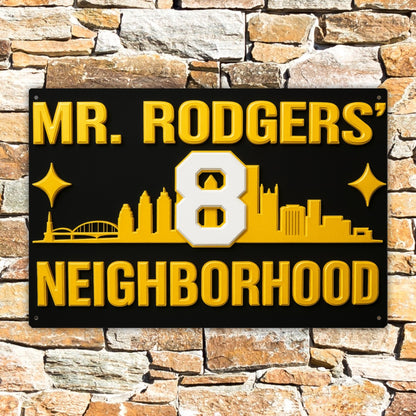 Rectangular Metal Hanging Painting For The USA 3:2