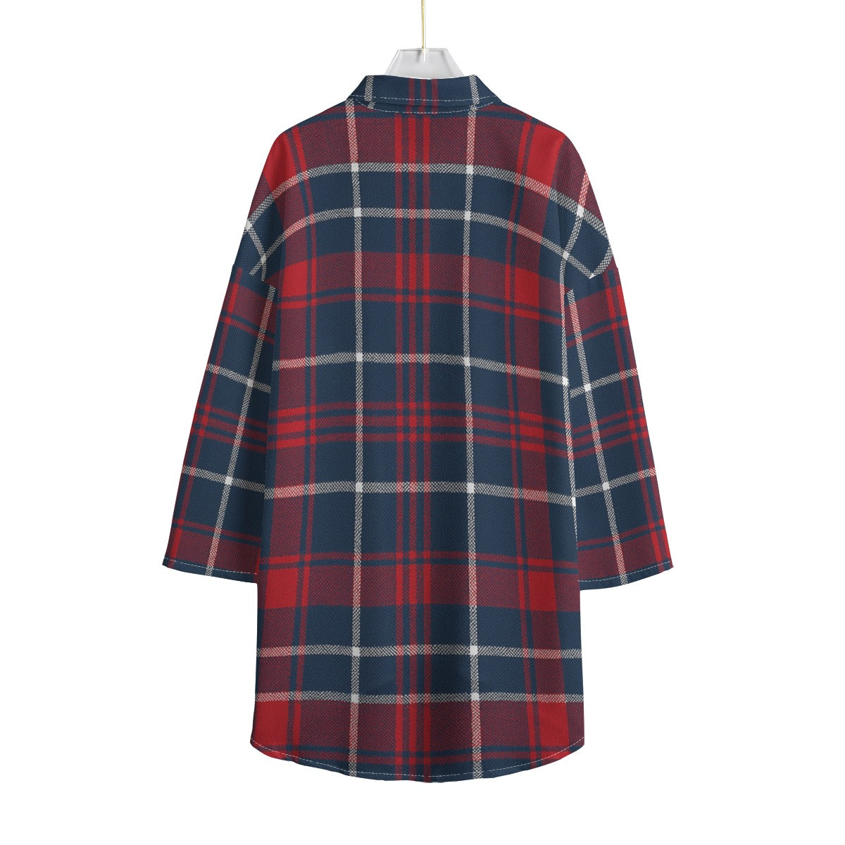Arizona - Wildcats tartan plaid  Women's Chiffon Shirt With Elbow Sleeve