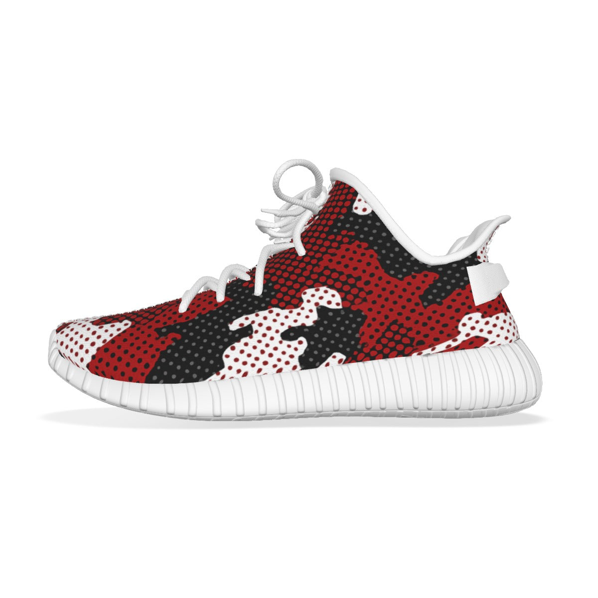 Urban Legend Wisconsin Badgers Red White Black Camo Coconut Sneakers Shoes
