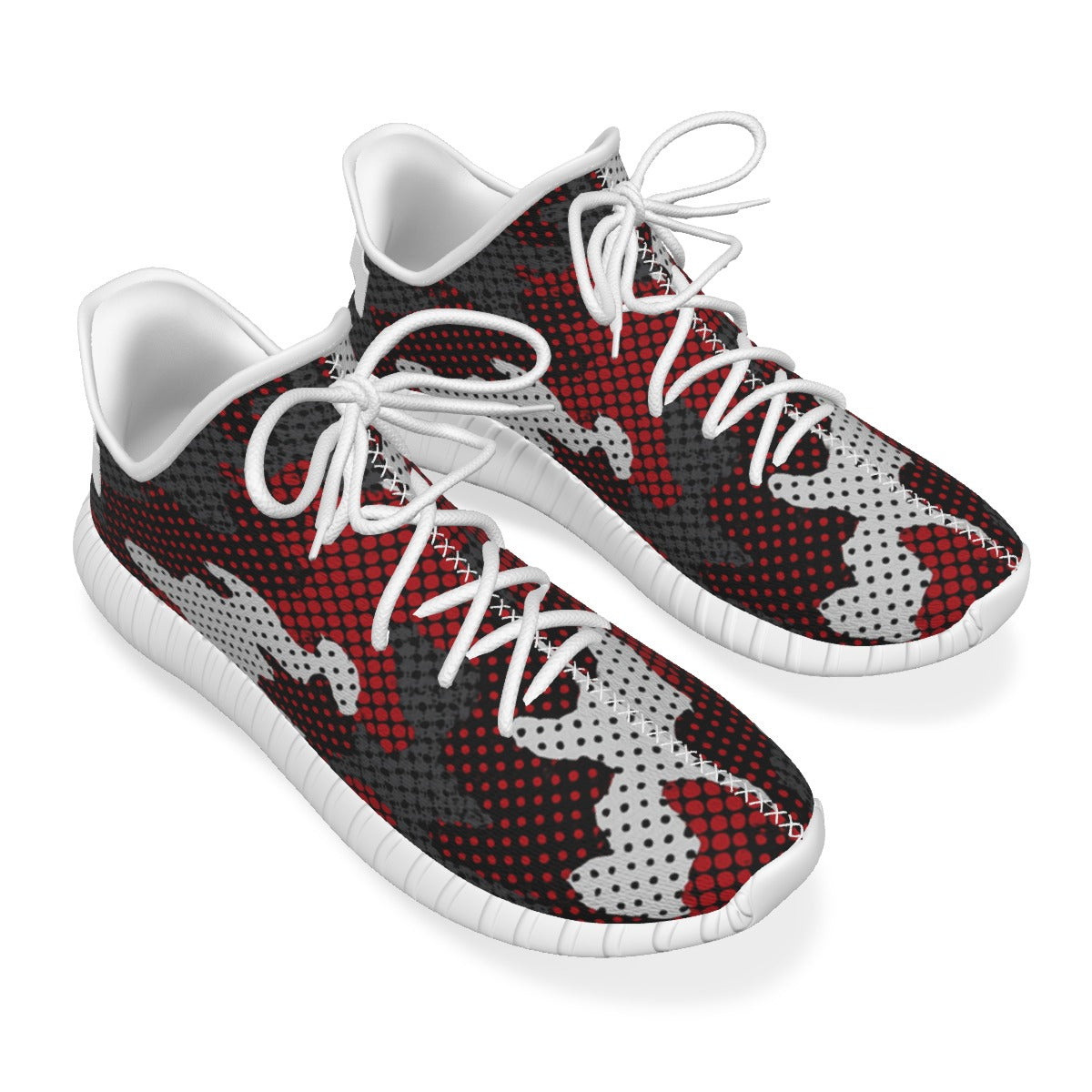 Arkansas - Razorbacks Red White Black Camo Coconut Sneakers