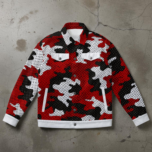 Urban Legend Louisville Cardinals Red Black Camo Unisex Collared Jacket