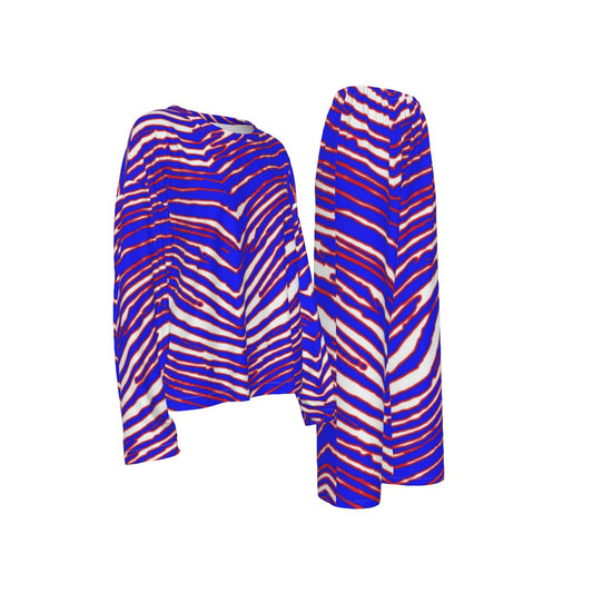 Buffalo Bills Zubaz Women's Casual Long-Sleeves Trouser Suit