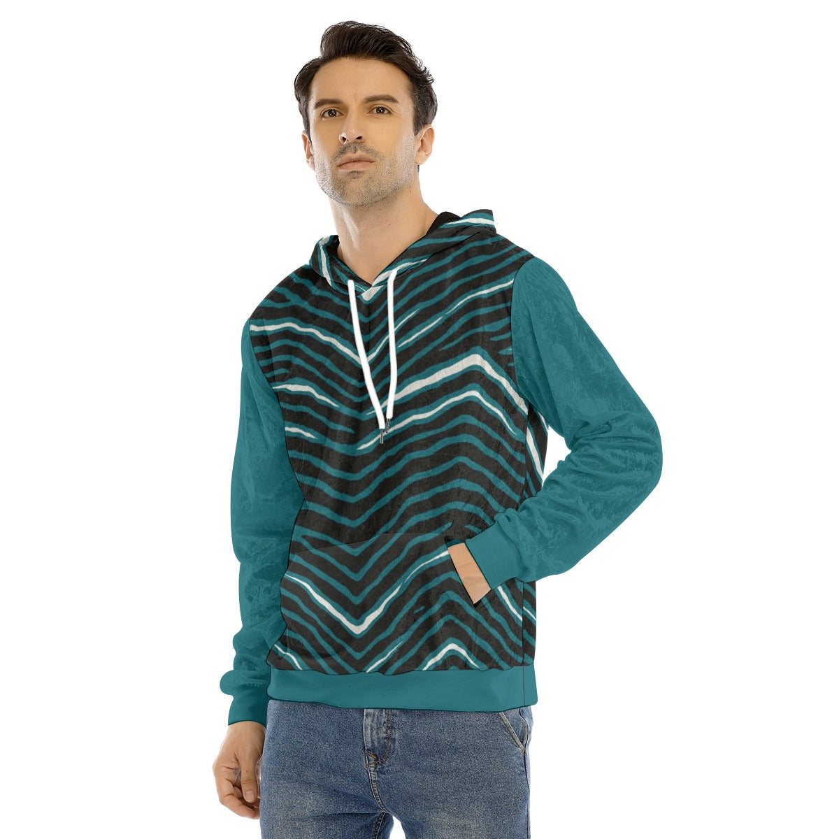 Philadelphia Football Game Day All-Over Print Men's Pullover Hoodie | Velvet