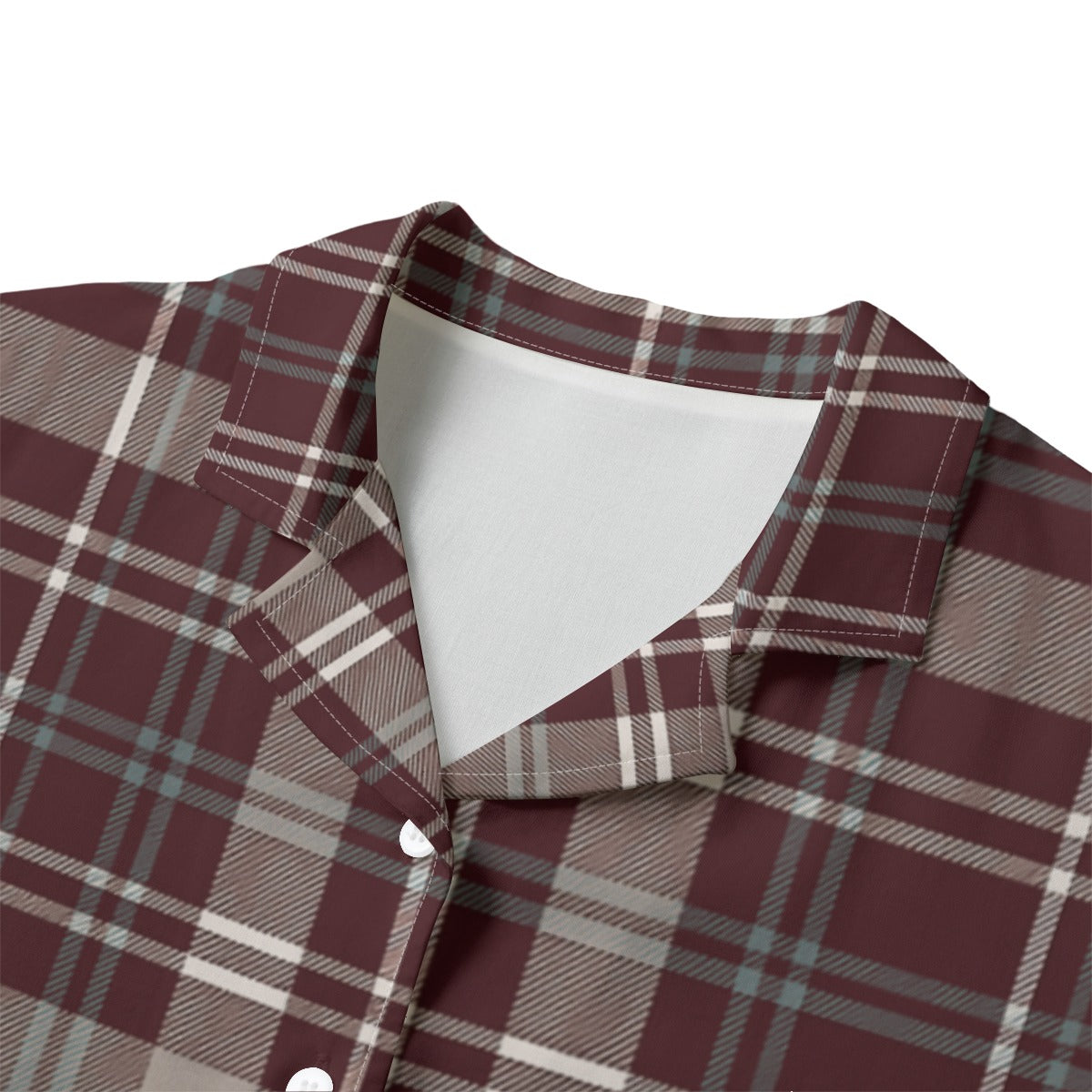 Texas Tartan Plaid A&M - Aggies  Women's Hawaii Shirt | Rayon