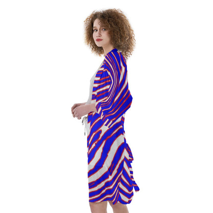 Buffalo Bills Zubaz Women's Satin Kimono Robe