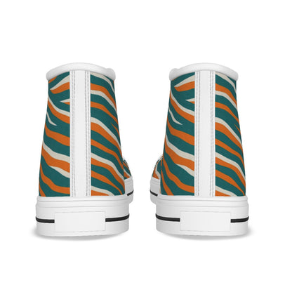Miami Football Game Day Kid's Canvas Shoes