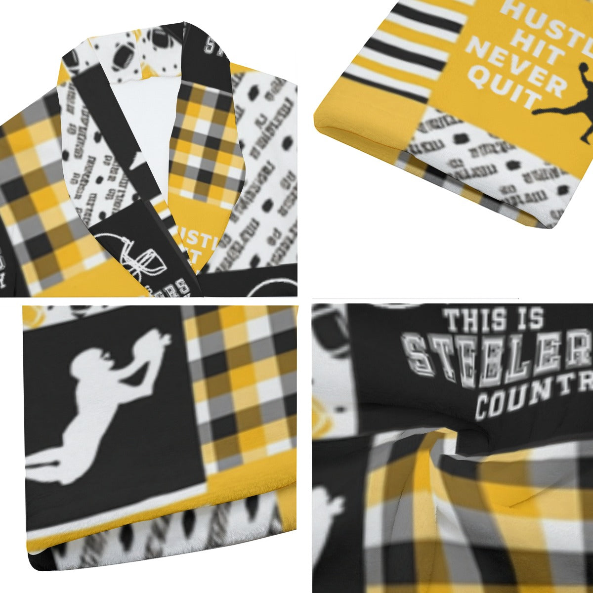 All-Over Print Men's Borg Fleece Robe