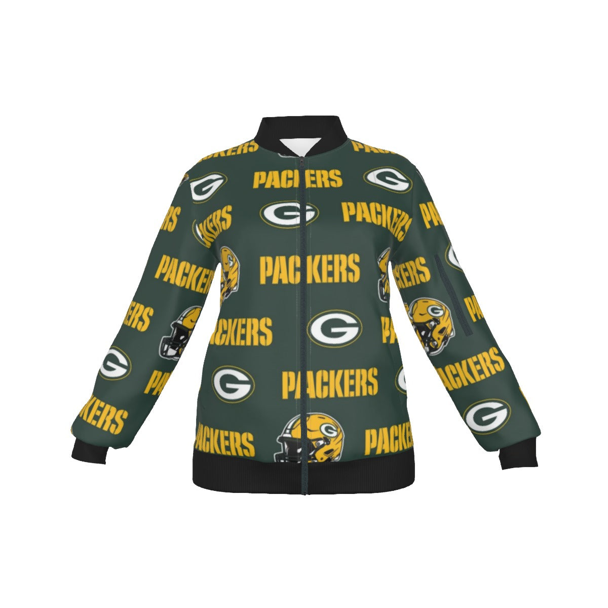 Green Bay Football Game Day All-Over Print Women's Jacket