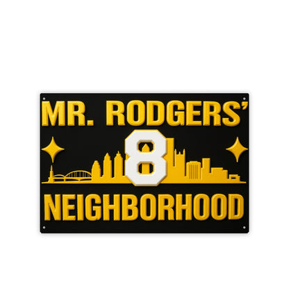 Rectangular Metal Hanging Painting For The USA 3:2