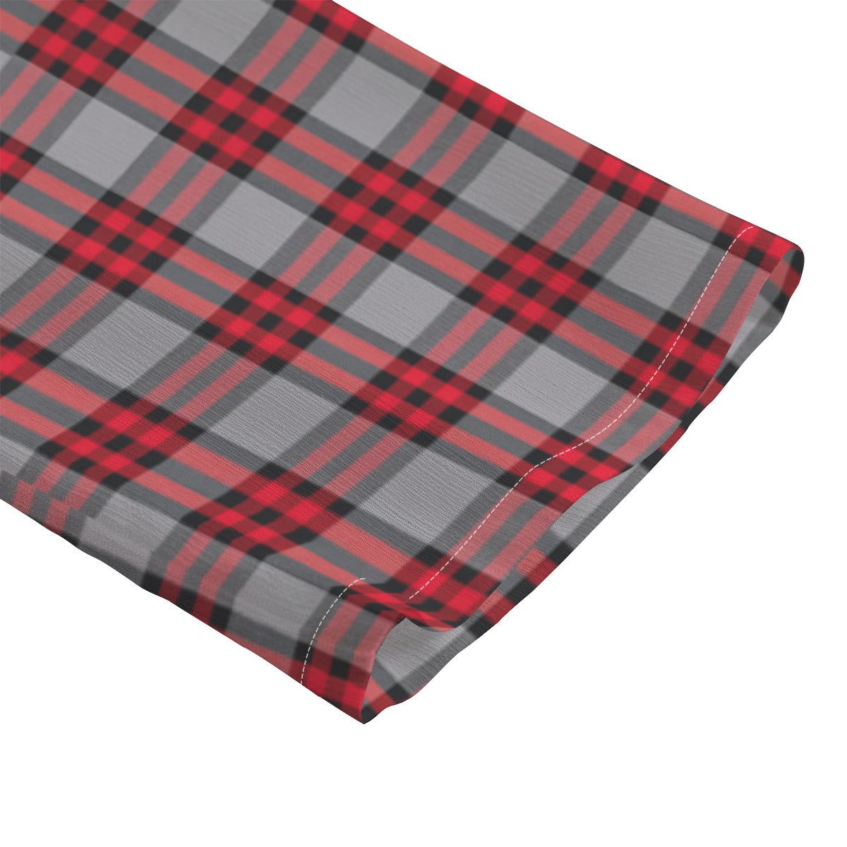 Ohio State Tartan Plaid Buckeyes Women's Chiffon Shirt With Elbow Sleeve