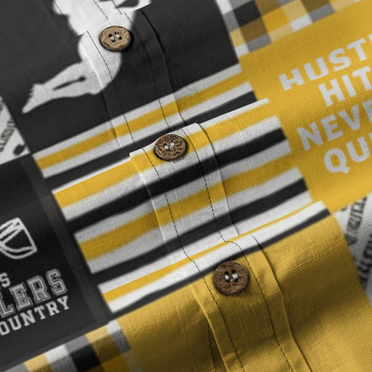 All-Over Print Men's Breathable Cotton Shirt|125GSM