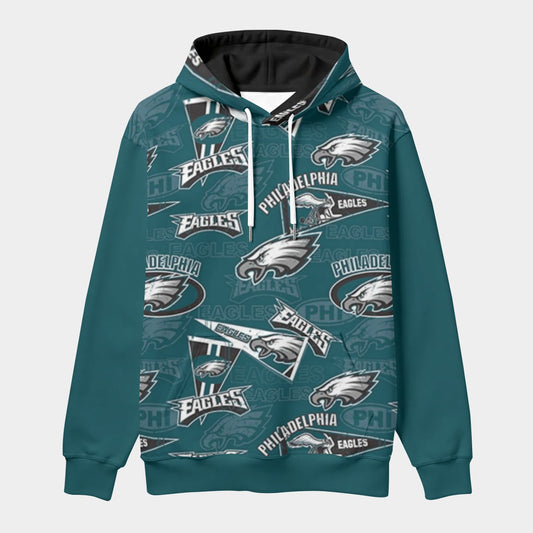 Philadelphia Football Game Day All-Over Print Men's Pullover Hoodie