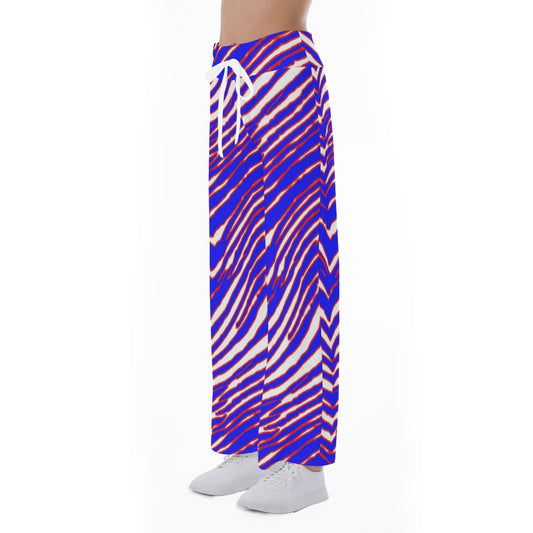 Buffalo Bills Zubaz Women's High-waisted Straight-leg Trousers