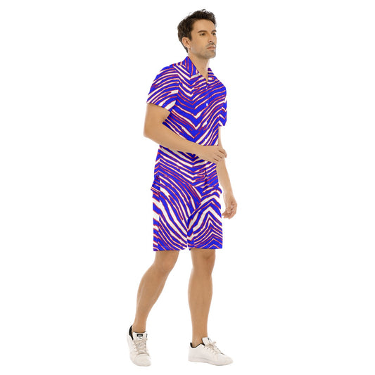 Buffalo Bills Zubaz Men's Short Sleeve Shirt Set