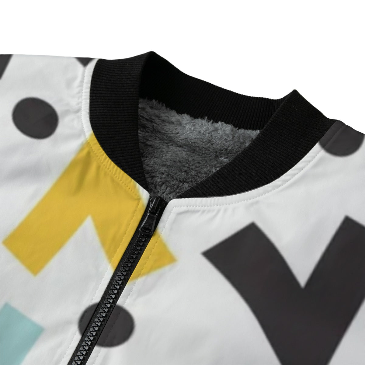 Urban Legend 90s Street Icons Colourful Graphic Seamless Fleece Bomber Jacket