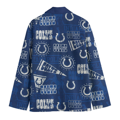 Indianapolis Colts suit Flat Lapel Collar Blazer
