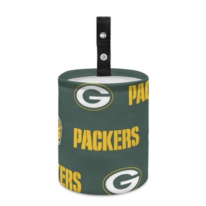 Green Bay Football Game Day Minimalist Fabric Car Trash Can