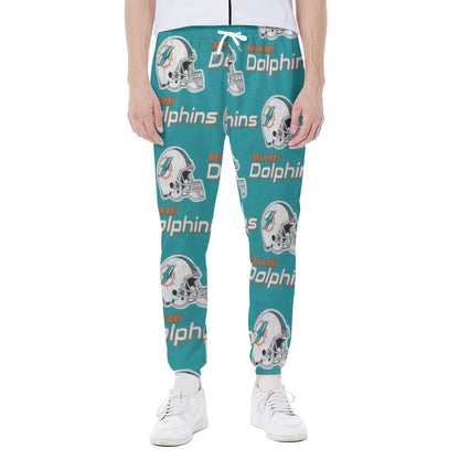 Miami Football Game Day All-Over Print Men's Closed Bottom Light Weight Jogger