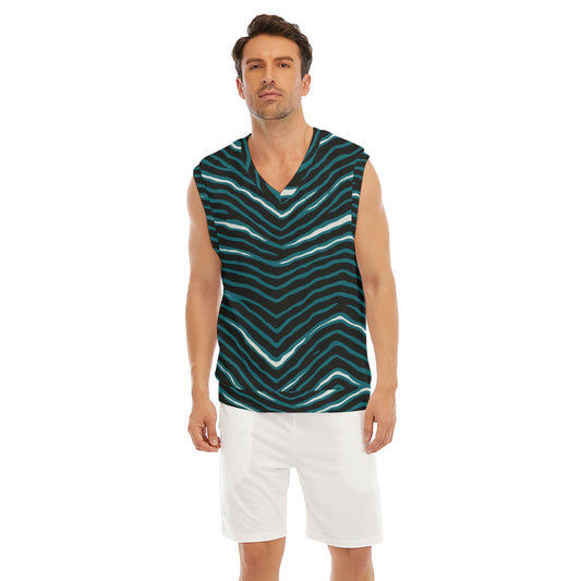 Philadelphia Football Game Day All-Over Print Men's Imitation Knitted V-neck Vest